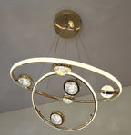 Modern Double Ring LED Chandelier