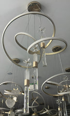 Modern 3-Ring Crystal LED Chandelier