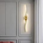 Modern Gold LED Wave Wall Light