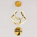 Luxe Orbit Crystal LED Pendant Chandelier