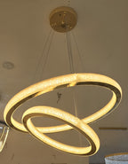 Luxury Crystal Halo Pendant Light