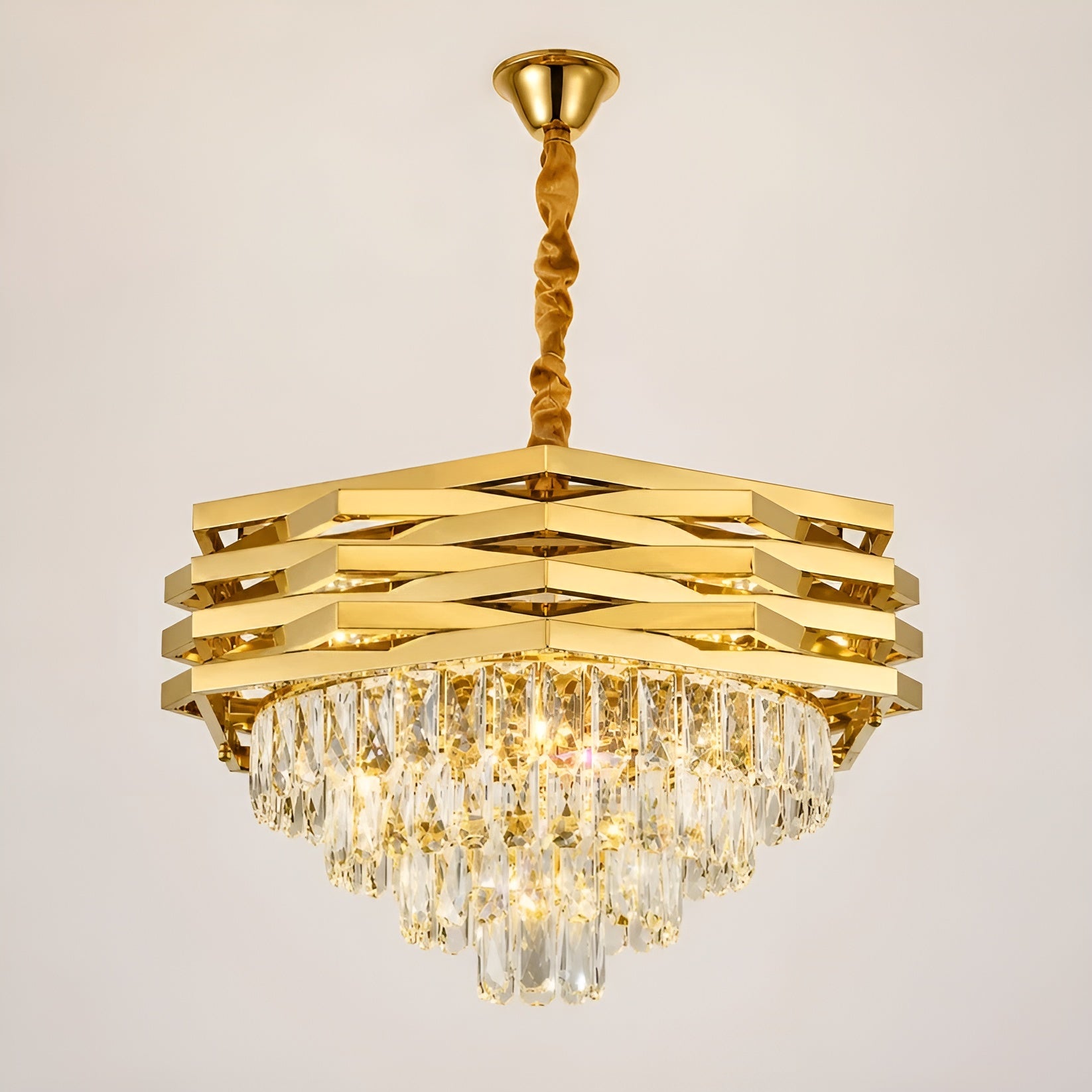 Modern Gold LED Pendant Chandelier