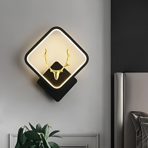 Luxury Golden Markhor Wall Light