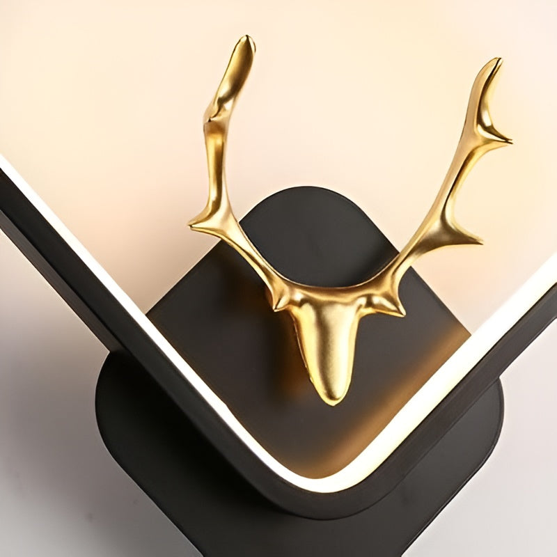 Luxury Golden Markhor Wall Light