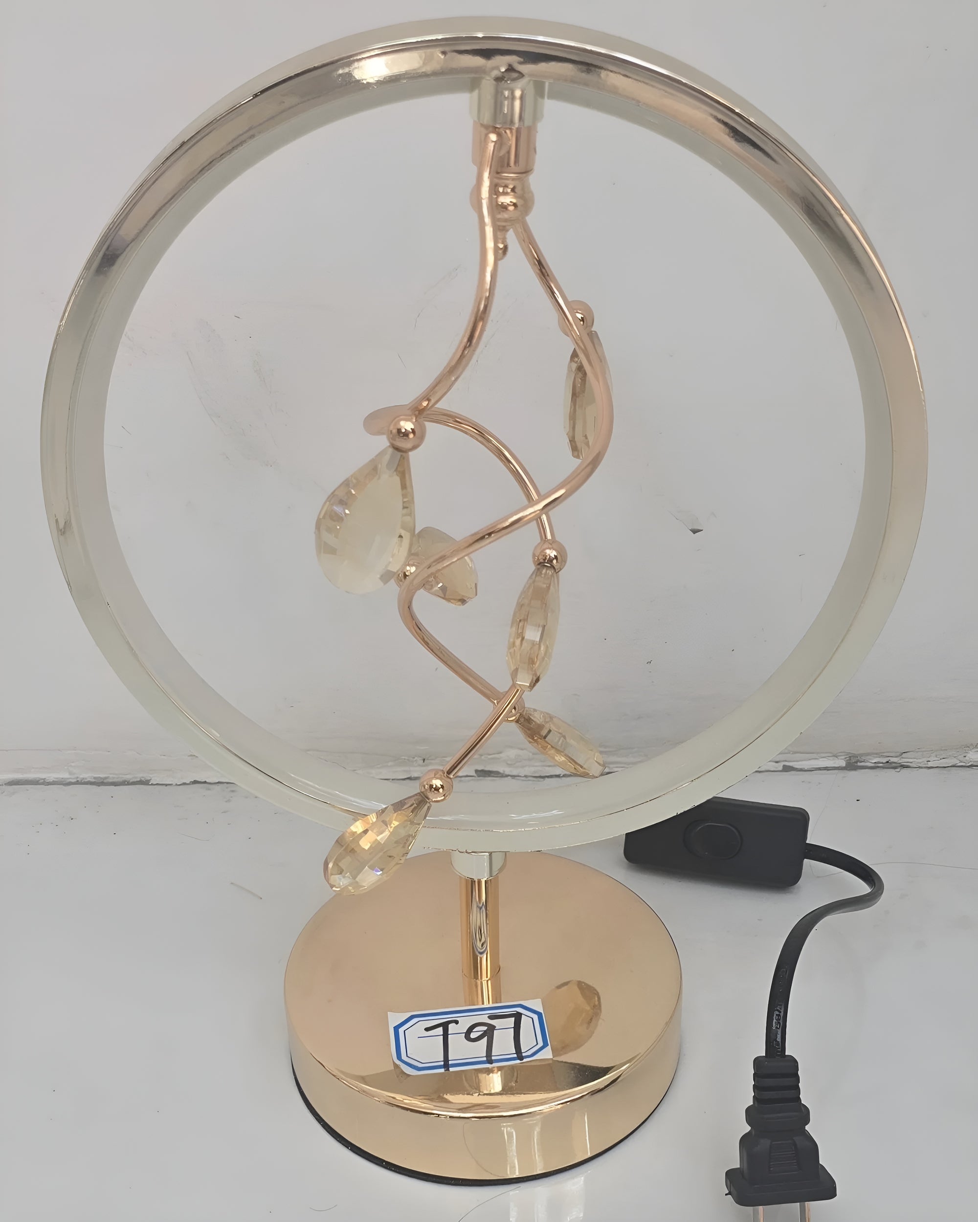 Modern Crystal Ring LED Table Lamp
