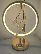 Modern Crystal Ring LED Table Lamp