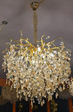 Royal Crystal Vine Gold Chandelier