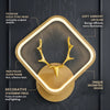 Luxury Golden Markhor Wall Light