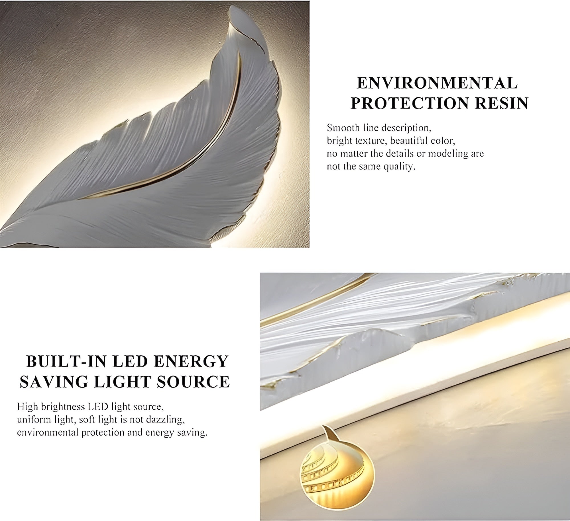 Decorative LED Leaf Indoor Wall Lamp