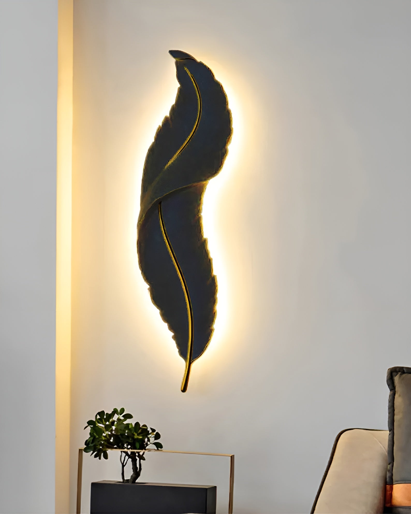 Decorative LED Leaf Indoor Wall Lamp