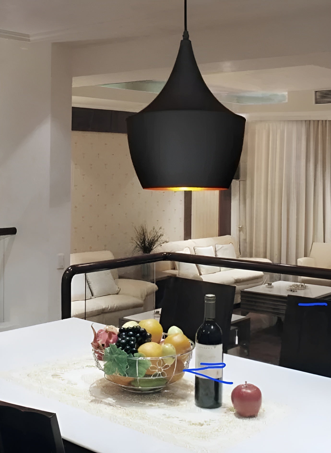 Modern Black Pendant Light